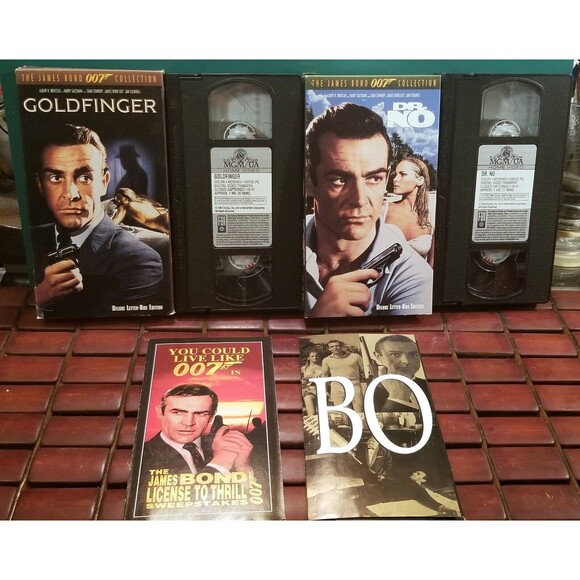 6 VHS Tapes The James Bond 007 Collection Deluxe Letterbox Format Sean Connery - Picture 3 of 5